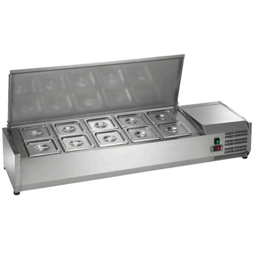 Arctic Air ACP55 55" Refrigerated Countertop Condiment Prep Station Arctic Air ACP55 55" Refrigerated Countertop Condiment Prep Station
