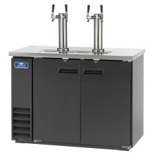 Arctic Air ADD48R-2 Black 2 Double Tap Kegerator Beer Dispenser - (2) 1/2 Keg Capacity Arctic Air ADD48R-2 Black 2 Double Tap Kegerator Beer Dispenser - (2) 1/2 Keg Capacity