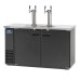 Arctic Air ADD60R-2 Black 2 Double Tap Kegerator Beer Dispenser - (2) 1/2 Keg Capacity Arctic Air ADD60R-2 Black 2 Double Tap Kegerator Beer Dispenser - (2) 1/2 Keg Capacity