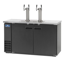 Arctic Air ADD60R-2 Black 2 Double Tap Kegerator Beer Dispenser - (2) 1/2 Keg Capacity Arctic Air ADD60R-2 Black 2 Double Tap Kegerator Beer Dispenser - (2) 1/2 Keg Capacity
