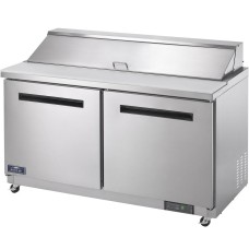 Arctic Air AMT60R 60" 2 Door Mega Top Refrigerated Sandwich Prep Table Arctic Air AMT60R 60" 2 Door Mega Top Refrigerated Sandwich Prep Table