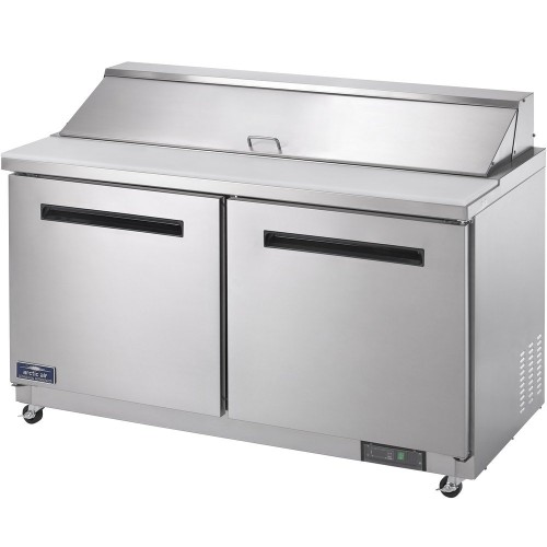 Arctic Air AMT60R 60" 2 Door Mega Top Refrigerated Sandwich Prep Table Arctic Air AMT60R 60" 2 Door Mega Top Refrigerated Sandwich Prep Table
