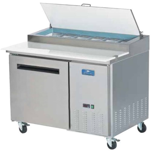 Arctic Air APP48R 48" One Door Pizza Prep Refrigerator Table Arctic Air APP48R 48" One Door Pizza Prep Refrigerator Table