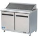 Arctic Air AST48R 48" 2 Door Refrigerated Sandwich Prep Table Arctic Air AST48R 48" 2 Door Refrigerated Sandwich Prep Table