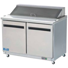 Arctic Air AST48R 48" 2 Door Refrigerated Sandwich Prep Table Arctic Air AST48R 48" 2 Door Refrigerated Sandwich Prep Table