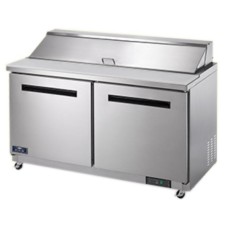 Arctic Air AST60R 61 1/4" 2 Door Refrigerated Sandwich Prep Table Arctic Air AST60R 61 1/4" 2 Door Refrigerated Sandwich Prep Table