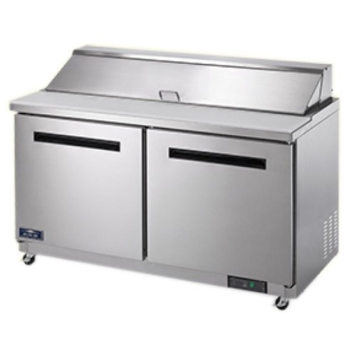 Arctic Air AST60R 61 1/4" 2 Door Refrigerated Sandwich Prep Table Arctic Air AST60R 61 1/4" 2 Door Refrigerated Sandwich Prep Table