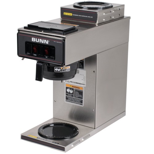 Bunn 13300.0002 VP17-2 SS Low Profile Pourover Coffee Brewer with 2 Warmers Bunn 13300.0002 VP17-2 SS Low Profile Pourover Coffee Brewer with 2 Warmers