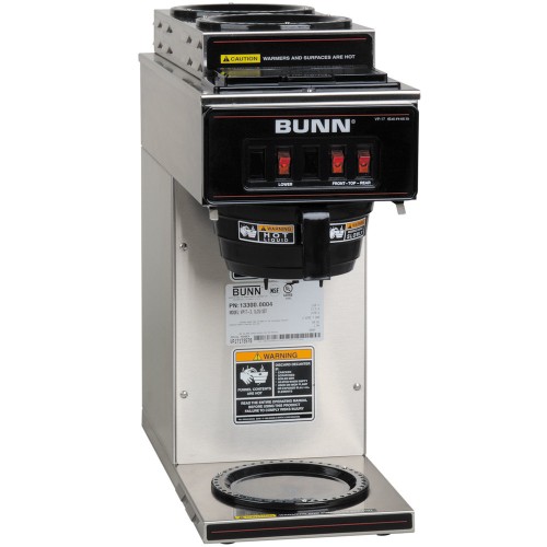 Bunn 13300.0004 VP17-3 Low Profile Pourover Coffee Brewer with 3 Warmers Bunn 13300.0004 VP17-3 Low Profile Pourover Coffee Brewer with 3 Warmers