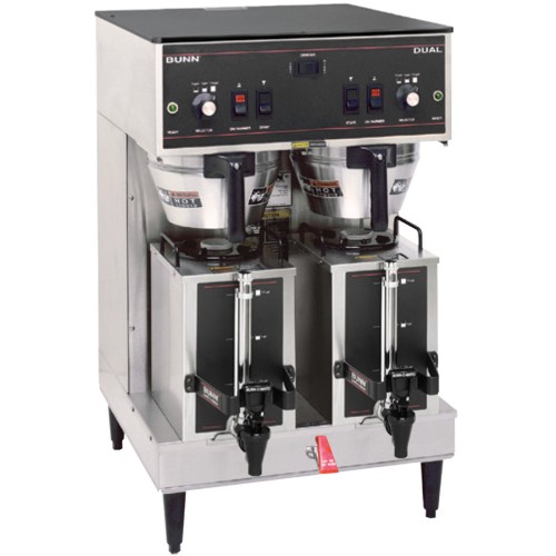 Bunn 20900.0088 Dual Brewer with Portable Servers, Lower Faucet & 3 Settings - 120/240V, 6890W Bunn 20900.0088 Dual Brewer with Portable Servers, Lower Faucet & 3 Settings - 120/240V, 6890W
