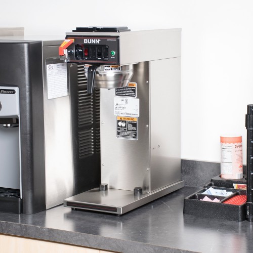 Bunn 23001.0017 CWTF15 APS Airpot Brewer with Stainless Steel Funnel and Hot Water Faucet - 120V