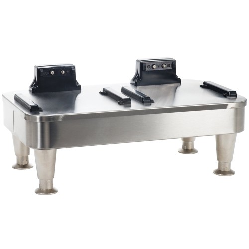 Bunn 27875.0200 Infusion Series Stainless Steel Soft Heat Double Server Docking Stand - 120V Bunn 27875.0200 Infusion Series Stainless Steel Soft Heat Double Server Docking Stand - 120V