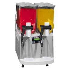 Bunn 34000.0012 Ultra-2 HP White and Stainless Steel Double 3 Gallon Pourover Slushy / Granita Frozen Drink Machine - 120V Bunn 34000.0012 Ultra-2 HP White and Stainless Steel Double 3 Gallon Pourover Slushy / Granita Frozen Drink Machine - 120V