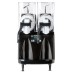 Bunn 34000.0013 Ultra-2 HP High Performance Black Double 3 Gallon Pourover Slushy / Granita Frozen Drink Machine with Flat Lid - 120V Bunn 34000.0013 Ultra-2 HP High Performance Black Double 3 Gallon Pourover Slushy / Granita Frozen Drink Machine with Flat Lid - 120V