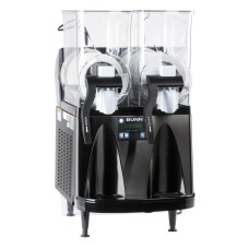 Bunn 34000.0013 Ultra-2 HP High Performance Black Double 3 Gallon Pourover Slushy / Granita Frozen Drink Machine with Flat Lid - 120V Bunn 34000.0013 Ultra-2 HP High Performance Black Double 3 Gallon Pourover Slushy / Granita Frozen Drink Machine with Flat Lid - 120V