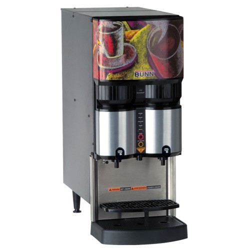 Bunn 36500.0001 LCA-2 PC Ambient Liquid Coffee Dispenser with Portion Control and Scholle 1910LX Connector - 120V Bunn 36500.0001 LCA-2 PC Ambient Liquid Coffee Dispenser with Portion Control and Scholle 1910LX Connector - 120V