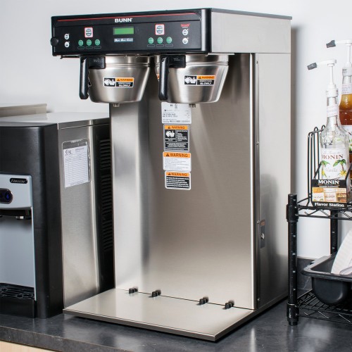 Bunn 37600.0011 BrewWISE ICB-TWIN Tall Dual Infusion Series Coffee Brewer with Side Faucet - 120/240V, 6000W Bunn 37600.0011 BrewWISE ICB-TWIN Tall Dual Infusion Series Coffee Brewer with Side Faucet - 120/240V, 6000W