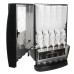 Bunn 38100.0003 iMIX-5S+ BLK Powdered Cappuccino Dispenser with 5 Hoppers - 120V