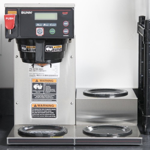 Bunn 38700.0003 Axiom 35-3 Automatic Coffee Brewer with 3 Lower Warmers - 120/240V Bunn 38700.0003 Axiom 35-3 Automatic Coffee Brewer with 3 Lower Warmers - 120/240V