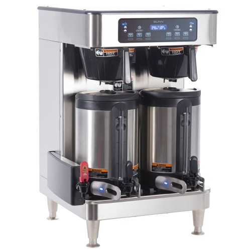 Bunn 51200.0102 ICB Infusion Series Stainless Steel Twin Automatic Coffee Brewer - 120/208V, 6000W Bunn 51200.0102 ICB Infusion Series Stainless Steel Twin Automatic Coffee Brewer - 120/208V, 6000W