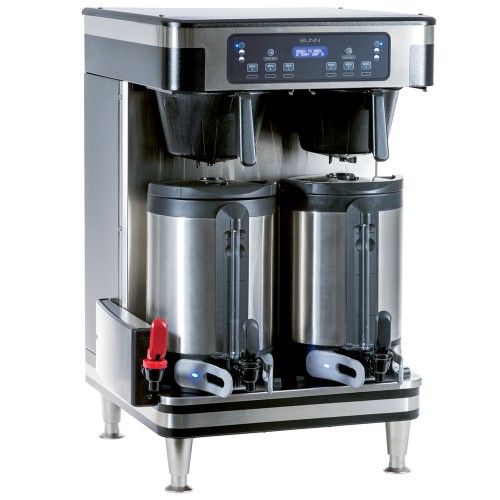 Bunn 51200.0104 ICB Infusion Series WiFi Capable Black and Stainless Steel Twin Coffee Brewer - 120/240V Bunn 51200.0104 ICB Infusion Series WiFi Capable Black and Stainless Steel Twin Coffee Brewer - 120/240V