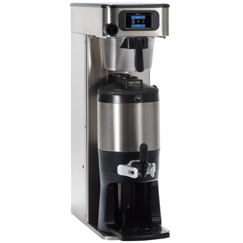 Bunn 53300.0101 ICB-DV Platinum Edition Infusion Series Black / Silver Single Tall Automatic Coffee Brewer - Dual Voltage Bunn 53300.0101 ICB-DV Platinum Edition Infusion Series Black / Silver Single Tall Automatic Coffee Brewer - Dual Voltage