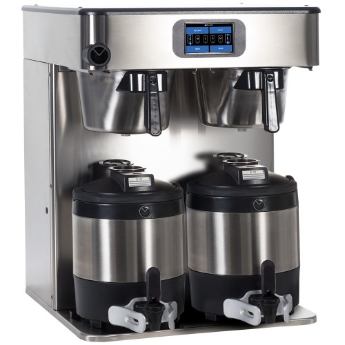 Bunn 53400.0100 ICB Twin Platinum Edition Infusion Series Black / Silver Twin Automatic Coffee Brewer - 120/240V, 6000W Bunn 53400.0100 ICB Twin Platinum Edition Infusion Series Black / Silver Twin Automatic Coffee Brewer - 120/240V, 6000W