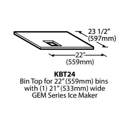 Ice-O-Matic KBT24 Ice Bin Top for (1)-MFI Dispenser Ice-O-Matic KBT24 Ice Bin Top for (1)-MFI Dispenser