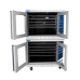 Atosa ATCO-513B-2 CookRite Convection Oven, gas, double-deck, 50/50 dependent doors 