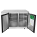 Atosa MBB48-GR Back Bar Cooler, two-section, self-contained side mount refrigeration, (2) locking solid doors Atosa MBB48-GR Back Bar Cooler, two-section, self-contained side mount refrigeration, (2) locking solid doors