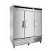 Atosa MBF8508GR Refrigerator, reach-in, three-section, bottom-mount self-contained refrigeration
