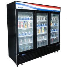 Atosa MCF8724GR Refrigerator Merchandiser, three-section, bottom-mounted self-contained refrigeration Atosa MCF8724GR Refrigerator Merchandiser, three-section, bottom-mounted self-contained refrigeration