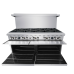 Atosa ATO-10B Cookrite Gas Range, 60”,  (10) Burners, (2) 26.5” Ovens