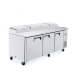 Atosa MPF8203GR Refrigerated Pizza Prep Table, three-section, side-mounted self-contained refrigeration Atosa MPF8203GR Refrigerated Pizza Prep Table, three-section, side-mounted self-contained refrigeration