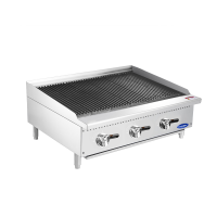 Atosa ATCB-36 Char-rock Charbroiler, Natural Gas, Countertop