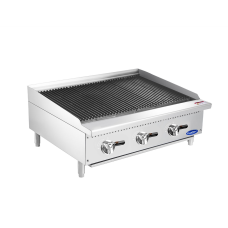 Atosa ATCB-36 Char-rock Charbroiler, Natural Gas, Countertop
