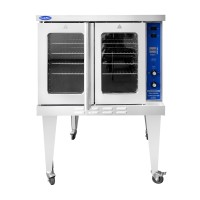 Atosa ATCO-513B-1 CookRite Convection Oven, gas, single-deck, 50/50 dependent doors