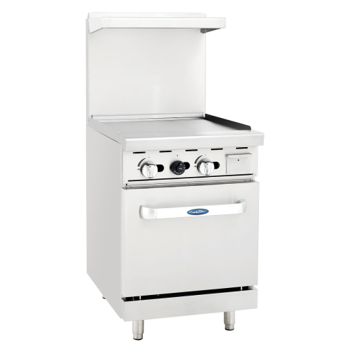 Atosa ATO-24G CookRite Gas Range, 24" griddle top, (1) 20" oven Atosa ATO-24G CookRite Gas Range, 24" griddle top, (1) 20" oven