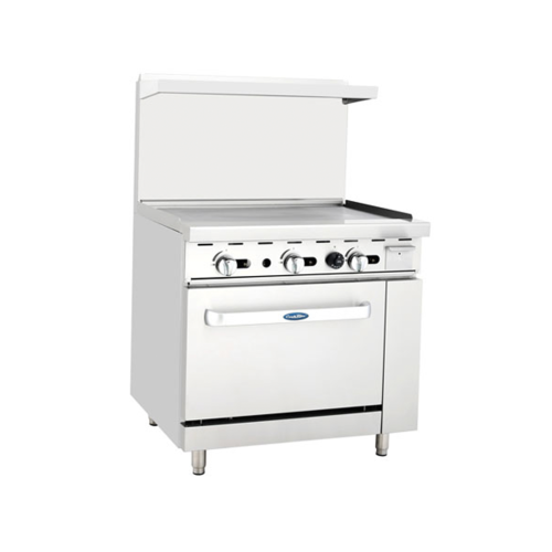 Atosa ATO-36G CookRite Gas Range, 36", (1) 36" griddle top, (1) 26-1/2" oven Atosa ATO-36G CookRite Gas Range, 36", (1) 36" griddle top, (1) 26-1/2" oven