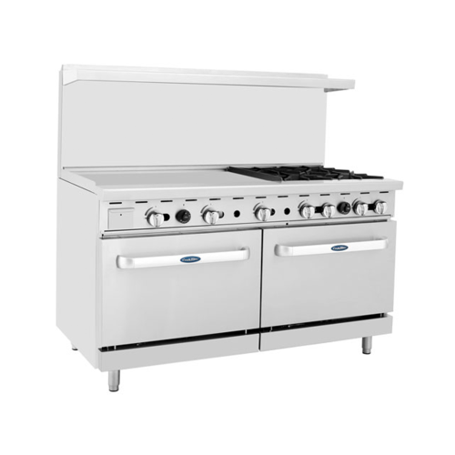 Atosa ATO-36G4B CookRite Gas Range, 60", (4) burners, 36" griddle, (2) 26-1/2" ovens Atosa ATO-36G4B CookRite Gas Range, 60", (4) burners, 36" griddle, (2) 26-1/2" ovens