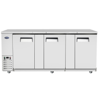 Atosa MBB90  Back Bar Cooler, (3) locking solid doors