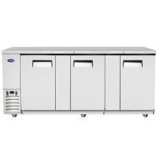 Atosa MBB90 Back Bar Cooler, (3) locking solid doors Atosa MBB90 Back Bar Cooler, (3) locking solid doors