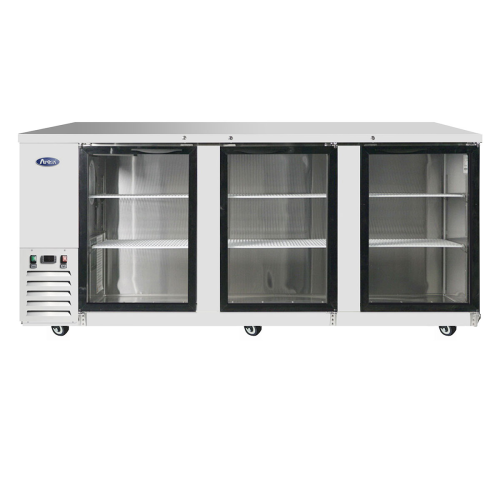 Atosa MBB90G Back Bar Cooler, (3) locking glass doors
