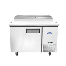 Atosa MPF8201GR Refrigerated Pizza Prep Table, one-section, side-mounted self-contained refrigeration Atosa MPF8201GR Refrigerated Pizza Prep Table, one-section, side-mounted self-contained refrigeration