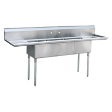Atosa MRSB-3-D MixRite Sink, 3-compartment, 18" left & right drainboards Atosa MRSB-3-D MixRite Sink, 3-compartment, 18" left & right drainboards
