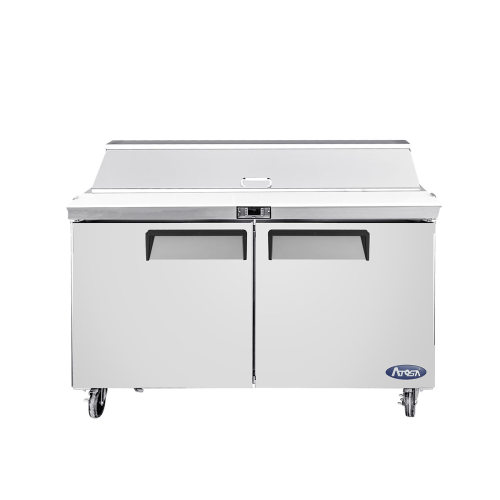 Atosa MSF8302GR Sandwich/Salad Top Refrigerator, two-section, rear-mounted, self-contained refrigeration Atosa MSF8302GR Sandwich/Salad Top Refrigerator, two-section, rear-mounted, self-contained refrigeration