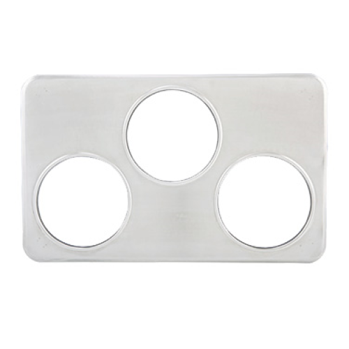 Winco ADP-666 Adapter Plate w/ (3) 6 3/8", Stainless