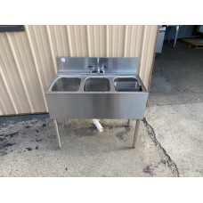 3-Compartment Underbar Sink 3-Compartment Underbar Sink