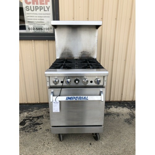 IMPERIAL 4-BURNER RANGE, CONVENTIONAL OVEN BASE, MODEL IR-4 IMPERIAL 4-BURNER RANGE, CONVENTIONAL OVEN BASE, MODEL IR-4
